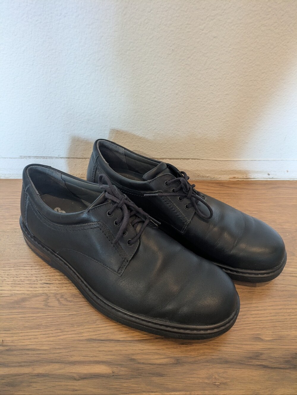 SAS Classic Black Men’s Leather Lace-Up Oxford Shoes - 12W